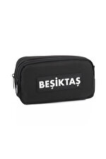 BEŞİKTAŞ SİYAH BEYAZ GARNİ KALEM ÇANTASI