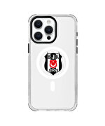 BEŞİKTAŞ MAGSAFE LOGO ŞEFFAF TELEFON KILIFI IP15 PRO MAX