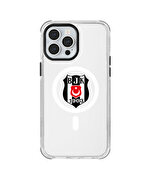 BEŞİKTAŞ MAGSAFE LOGO ŞEFFAF TELEFON KILIFI IP13 PRO MAX