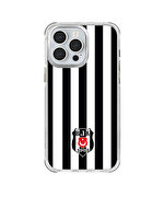 BEŞİKTAŞ ÇUBUKLU LOGO ŞEFFAF TELEFON KILIFI IP15 PRO MAX