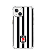 BEŞİKTAŞ ÇUBUKLU LOGO ŞEFFAF TELEFON KILIFI IP15