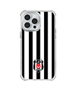 BEŞİKTAŞ ÇUBUKLU LOGO ŞEFFAF TELEFON KILIFI IP14 PRO MAX