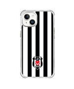 BEŞİKTAŞ ÇUBUKLU LOGO ŞEFFAF TELEFON KILIFI IP14