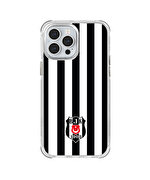 BEŞİKTAŞ ÇUBUKLU LOGO ŞEFFAF TELEFON KILIFI IP13 PRO MAX