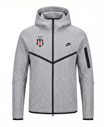 NIKE BEŞİKTAŞ GRİ KAPÜŞONLU FERMUARLI SWEATSHIRT 26-27 HV0949-063