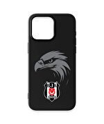 BEŞİKTAŞ KARTAL ARMA SİYAH SİLİKON TELEFON KILIFI IP15 PRO