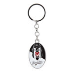 BEŞİKTAŞ OVAL 3 YILDIZ LOGO ANAHTARLIK 11