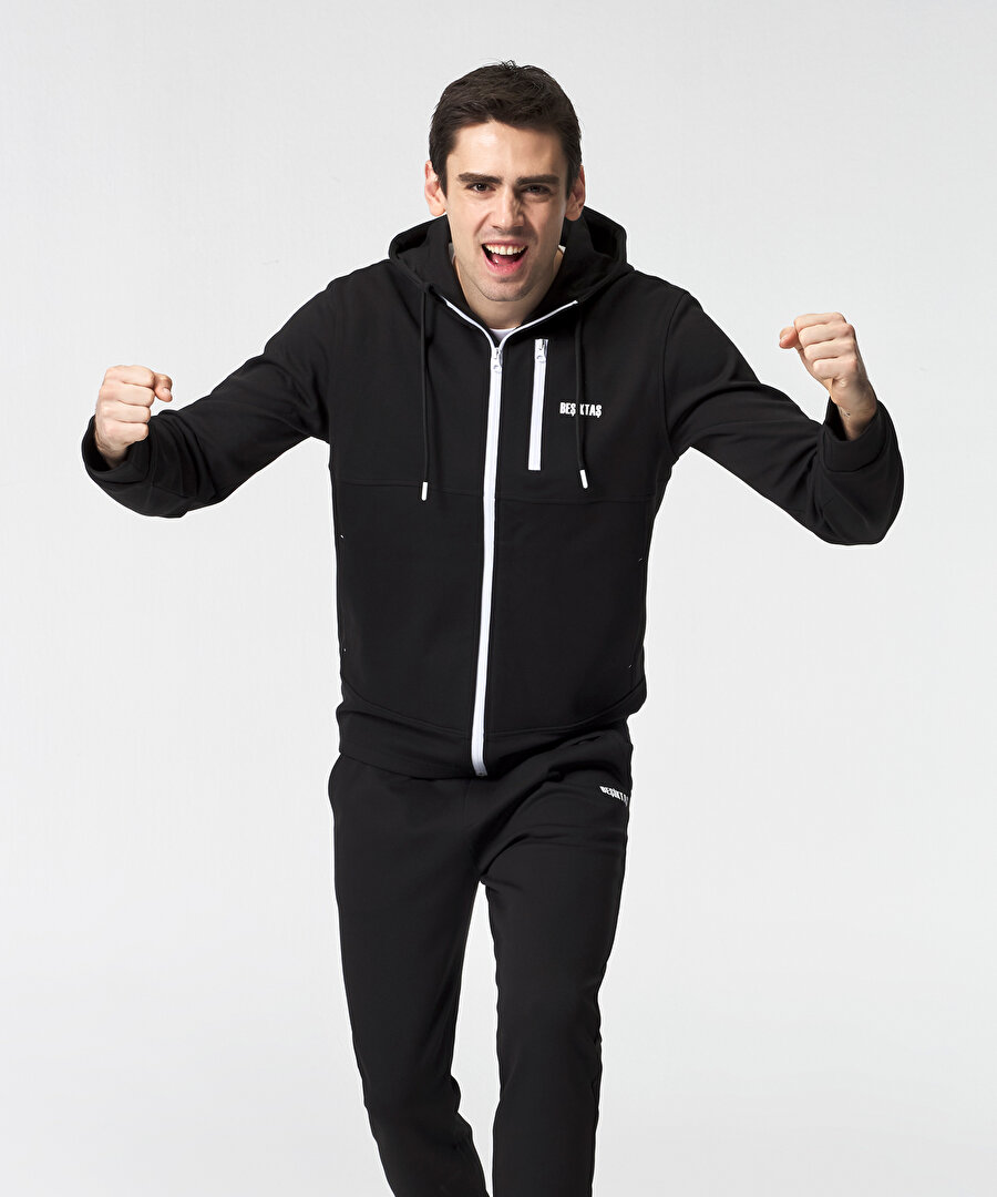 BEŞİKTAŞ ERKEK FERMUARLI KAPÜŞONLU SWEATSHIRT 7525220T3