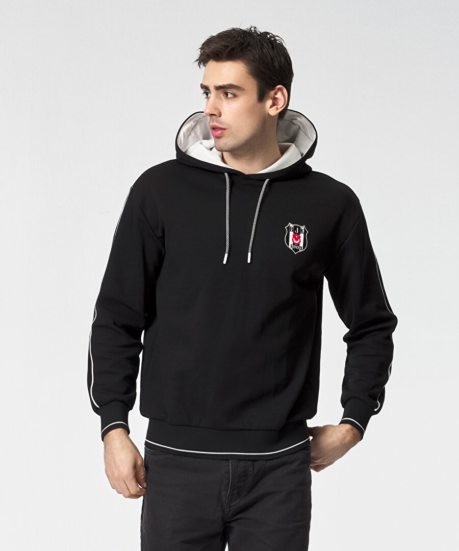 BEŞİKTAŞ ERKEK KAPÜŞONLU SWEATSHIRT 7525211T3