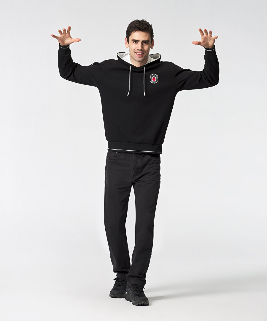 BEŞİKTAŞ ERKEK KAPÜŞONLU SWEATSHIRT 7525211T3