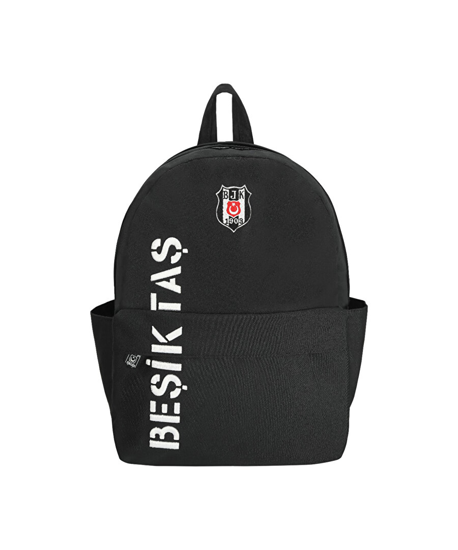 BEŞİKTAŞ DİKEY NAKIŞ DETAYLI KANVAS SIRT ÇANTASI