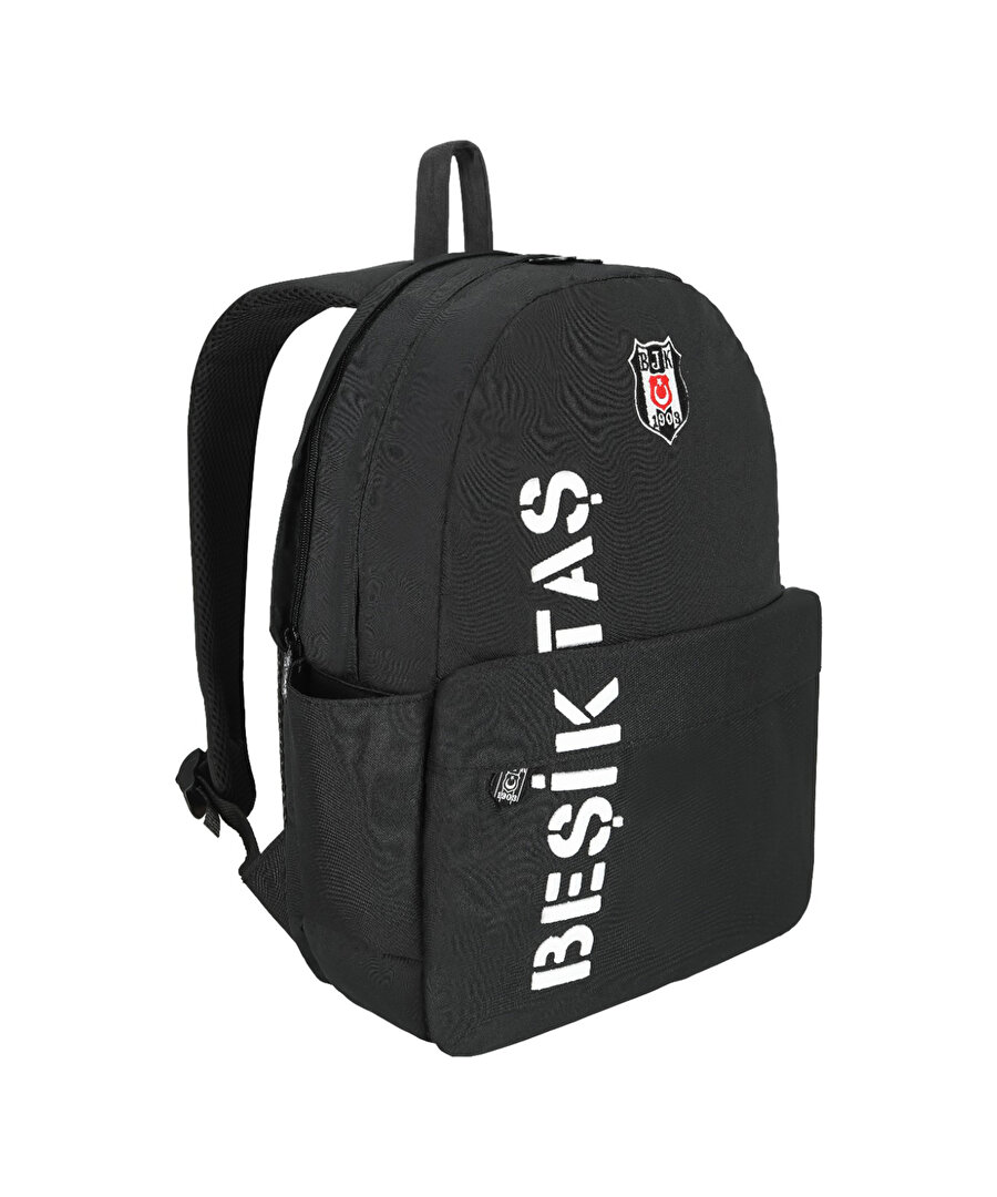 BEŞİKTAŞ DİKEY NAKIŞ DETAYLI KANVAS SIRT ÇANTASI