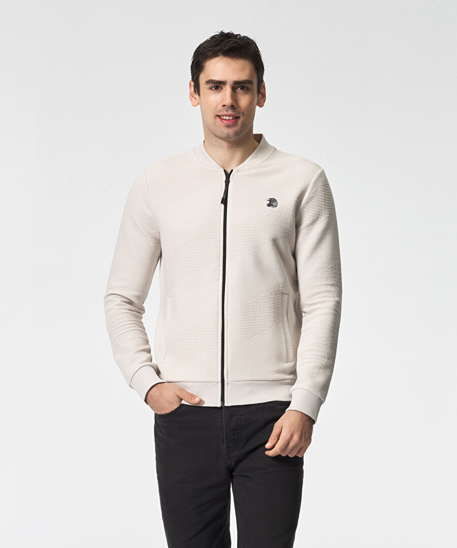 BEŞİKTAŞ ERKEK FERMUARLI SWEATSHIRT 7525229T2