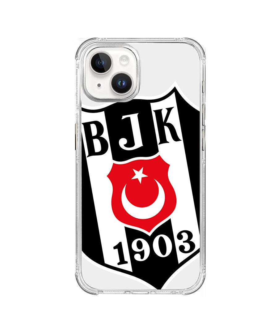 BEŞİKTAŞ BÜYÜK LOGO ŞEFFAF TELEFON KILIFI IP15 PRO