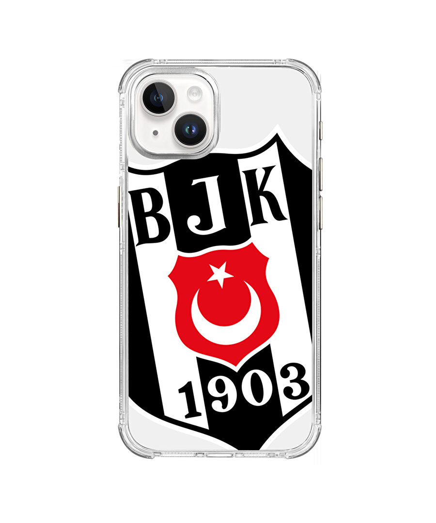 BEŞİKTAŞ BÜYÜK LOGO ŞEFFAF TELEFON KILIFI IP15