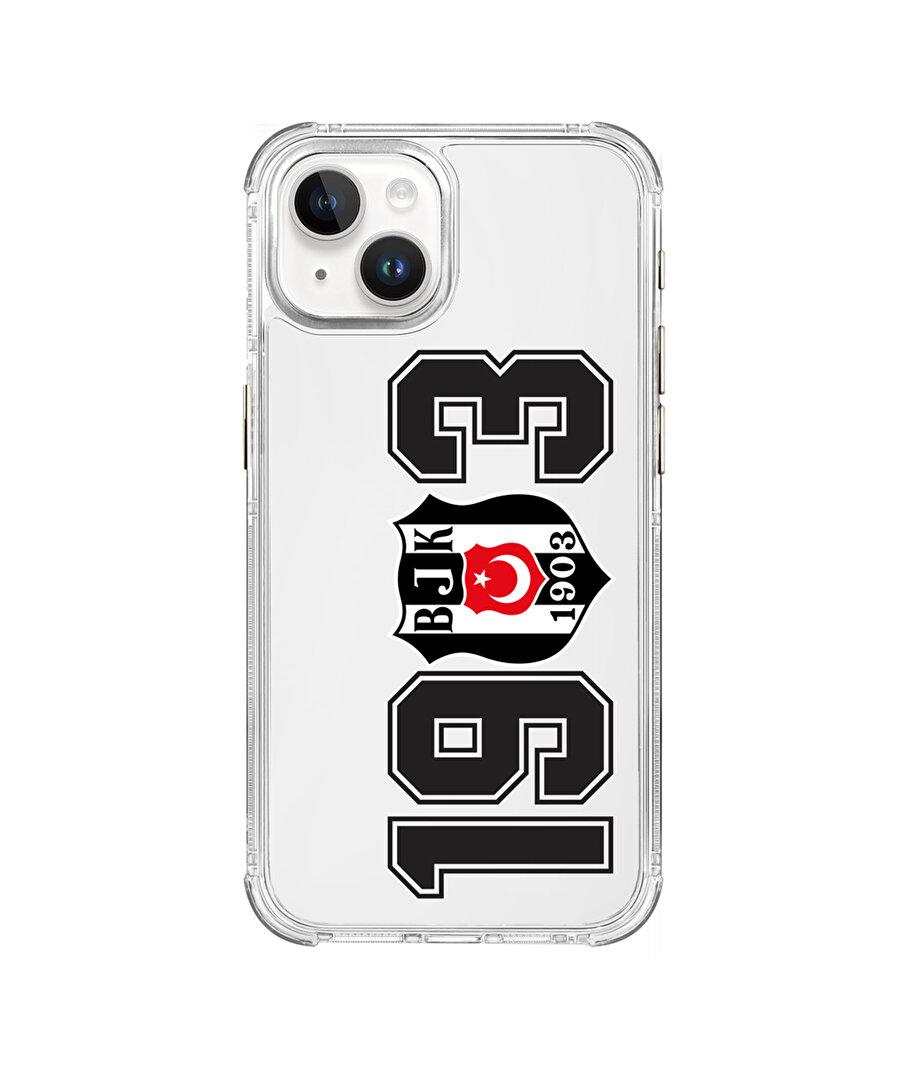 BEŞİKTAŞ 1903 ŞEFFAF TELEFON KILIFI IP15