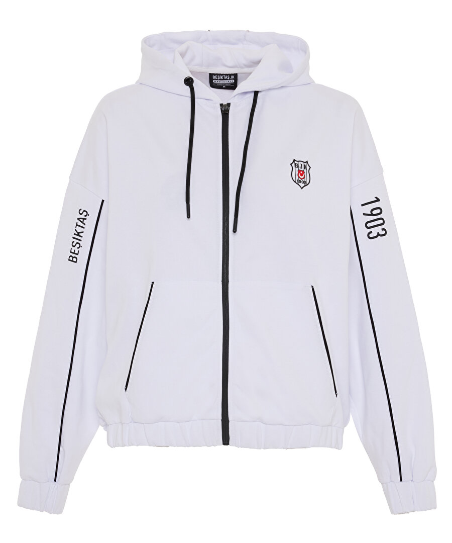 BEŞİKTAŞ KADIN FERMUARLI KAPÜŞONLU SWEATSHIRT 8525223T3