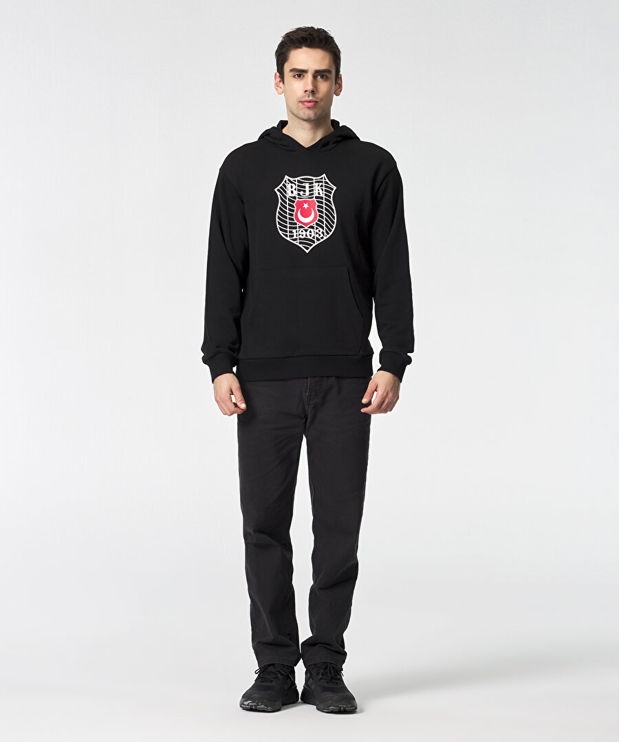 BEŞİKTAŞ ERKEK KAPÜŞONLU SWEATSHIRT 7525209T3