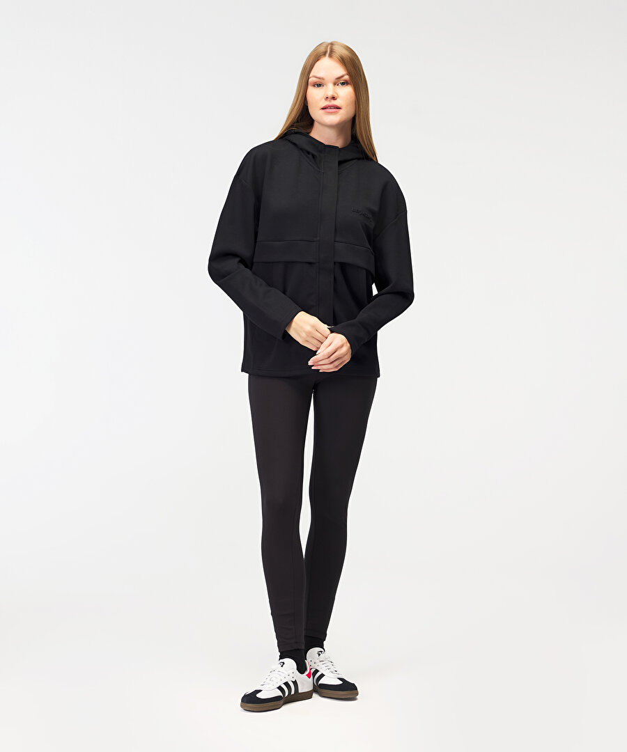 BEŞİKTAŞ KADIN KAPÜŞONLU FERMUARLI SWEATSHIRT 8526255T3