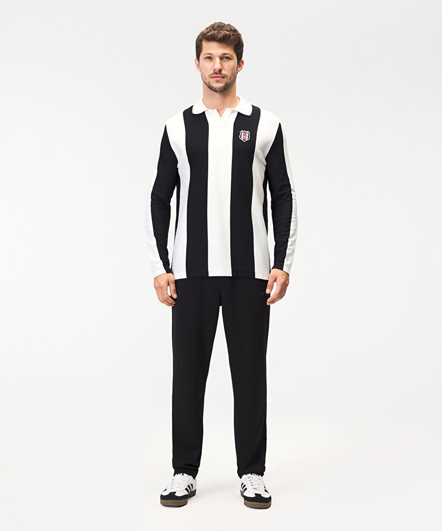 BEŞİKTAŞ ERKEK TRİKO UZUN KOLLU RETRO T-SHİRT 7526131T3