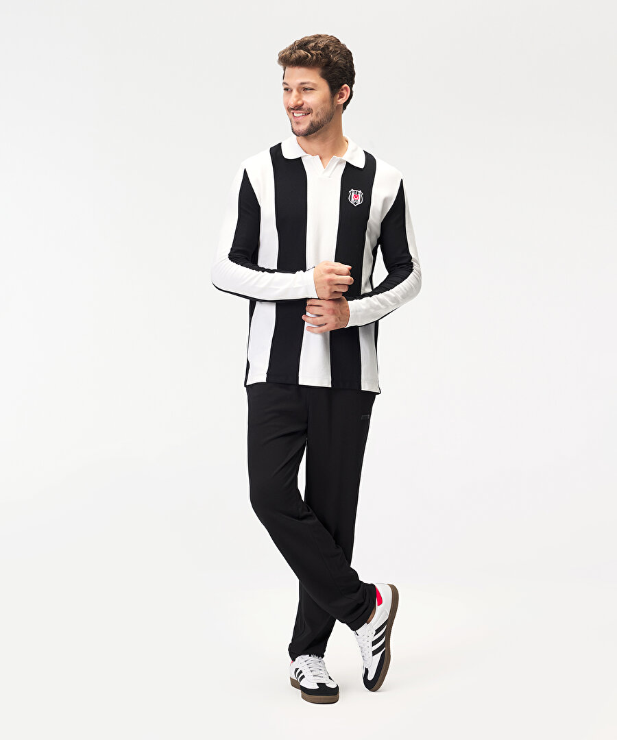 BEŞİKTAŞ ERKEK TRİKO UZUN KOLLU RETRO T-SHİRT 7526131T3