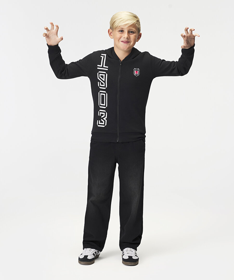 BEŞİKTAŞ JR KAPÜŞONLU FERMUARLI SWEATSHIRT 6526272T3