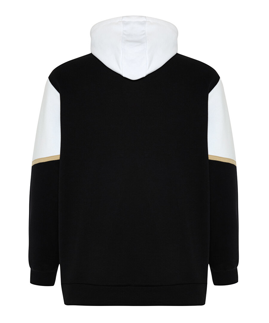 BEŞİKTAŞ JK BLACK EAGLES SOCIETY YAZILI KAPÜŞONLU SWEATSHİRT
