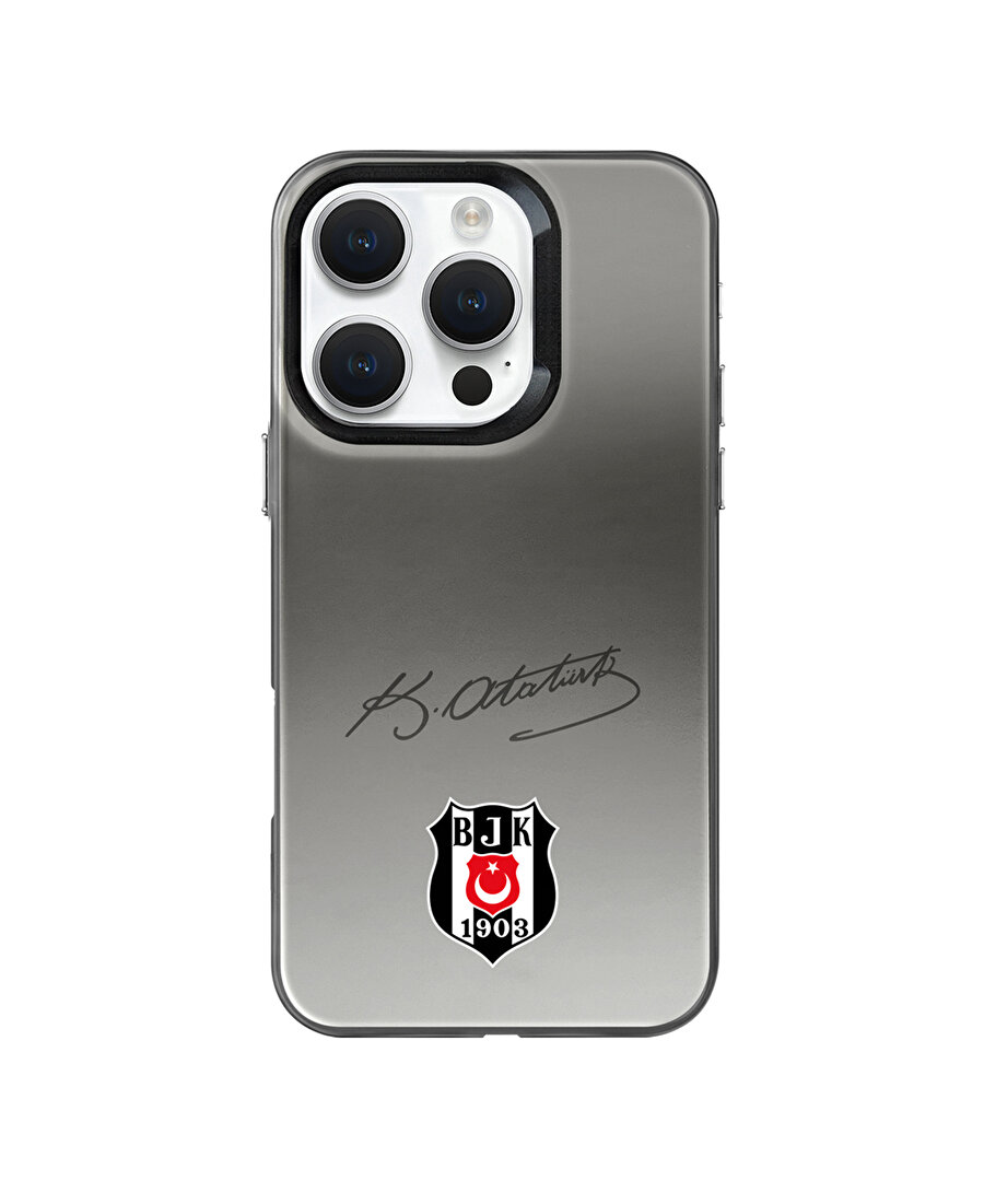 BEŞİKTAŞ ATA İMZA ARMA PREMIUM LOGO TELEFON KILIFI IP16 PRO