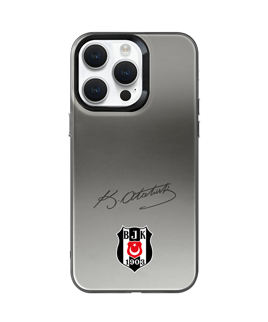 BEŞİKTAŞ ATA İMZA ARMA PREMIUM LOGO TELEFON KILIFI IP15 PRO MAX