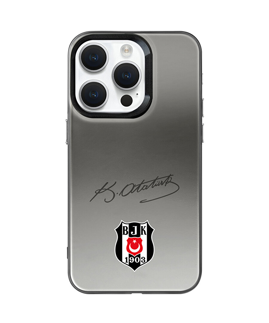 BEŞİKTAŞ ATA İMZA ARMA PREMIUM LOGO TELEFON KILIFI IP15 PRO