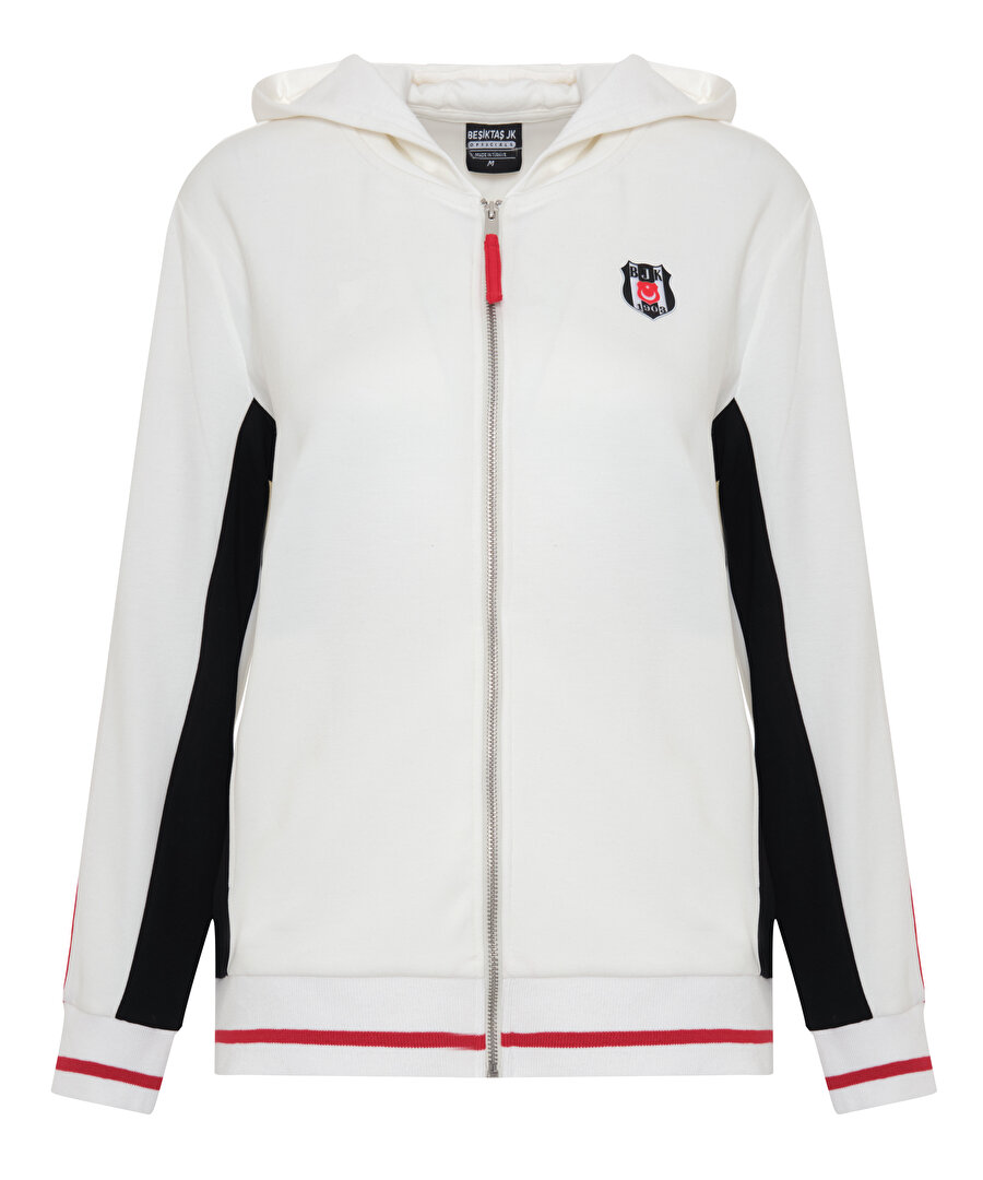 BEŞİKTAŞ KADIN KAPÜŞONLU FERMUARLI SWEATSHİRT 8626203