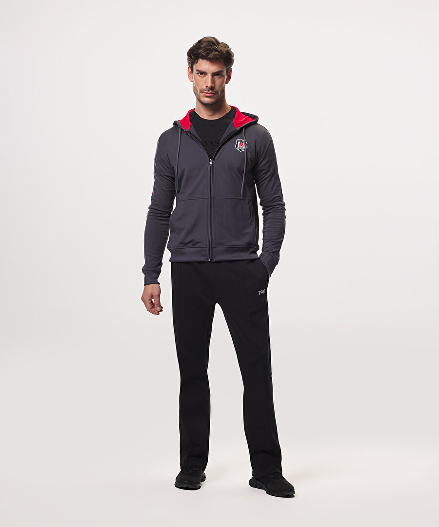 BEŞİKTAŞ ERKEK KAPÜŞONLU FERMUARLI SWEATSHİRT 7626202