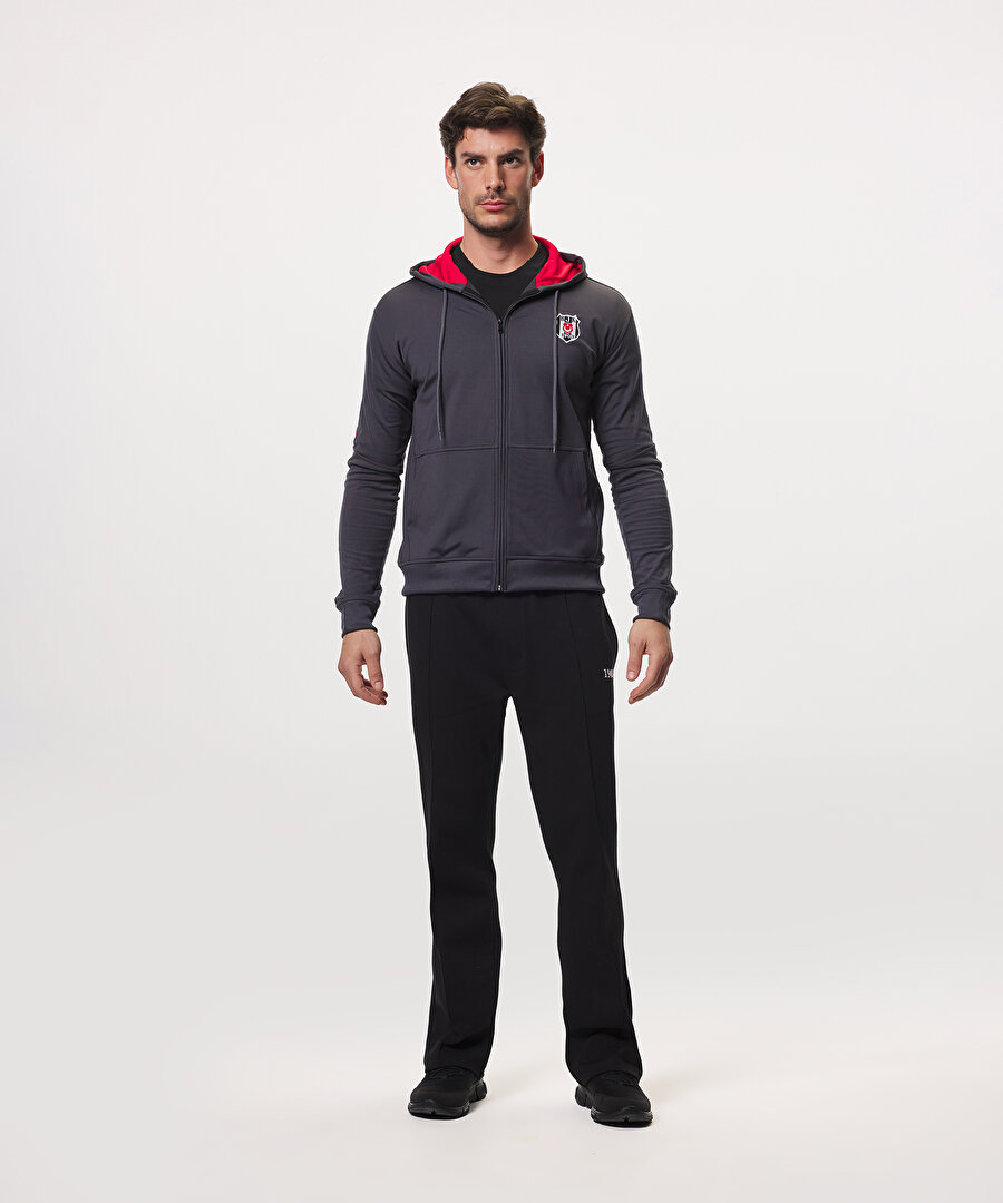 BEŞİKTAŞ ERKEK KAPÜŞONLU FERMUARLI SWEATSHİRT 7626202