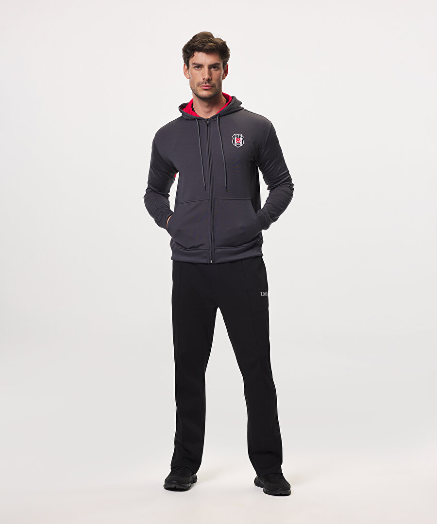 BEŞİKTAŞ ERKEK KAPÜŞONLU FERMUARLI SWEATSHİRT 7626202