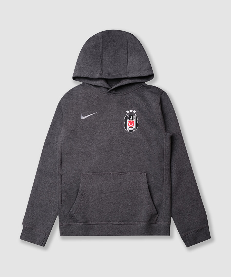 NIKE BEŞİKTAŞ JR GRİ KAPÜŞONLU SWEATHIRT 26-27 IB1226-071