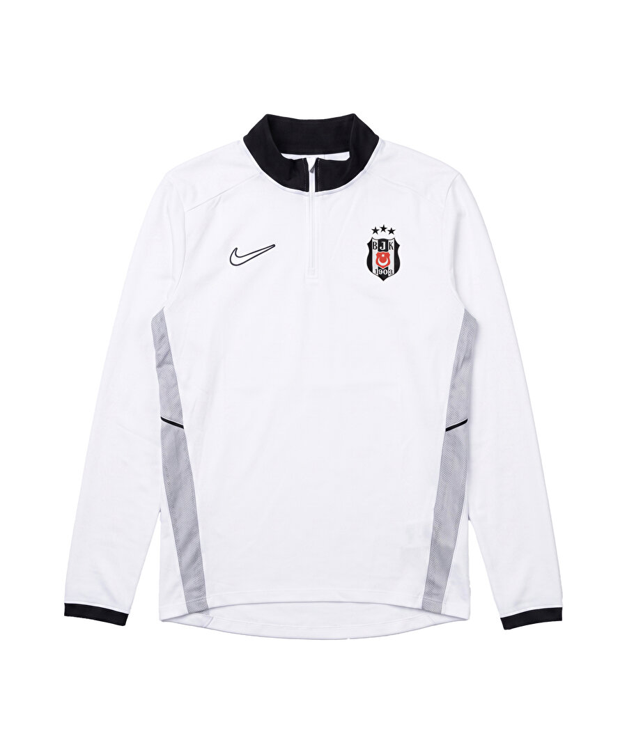 NIKE BEŞİKTAŞ BEYAZ YARIM FERMUARLI ANTRENMAN SWEAT 26-27 FZ9767-100