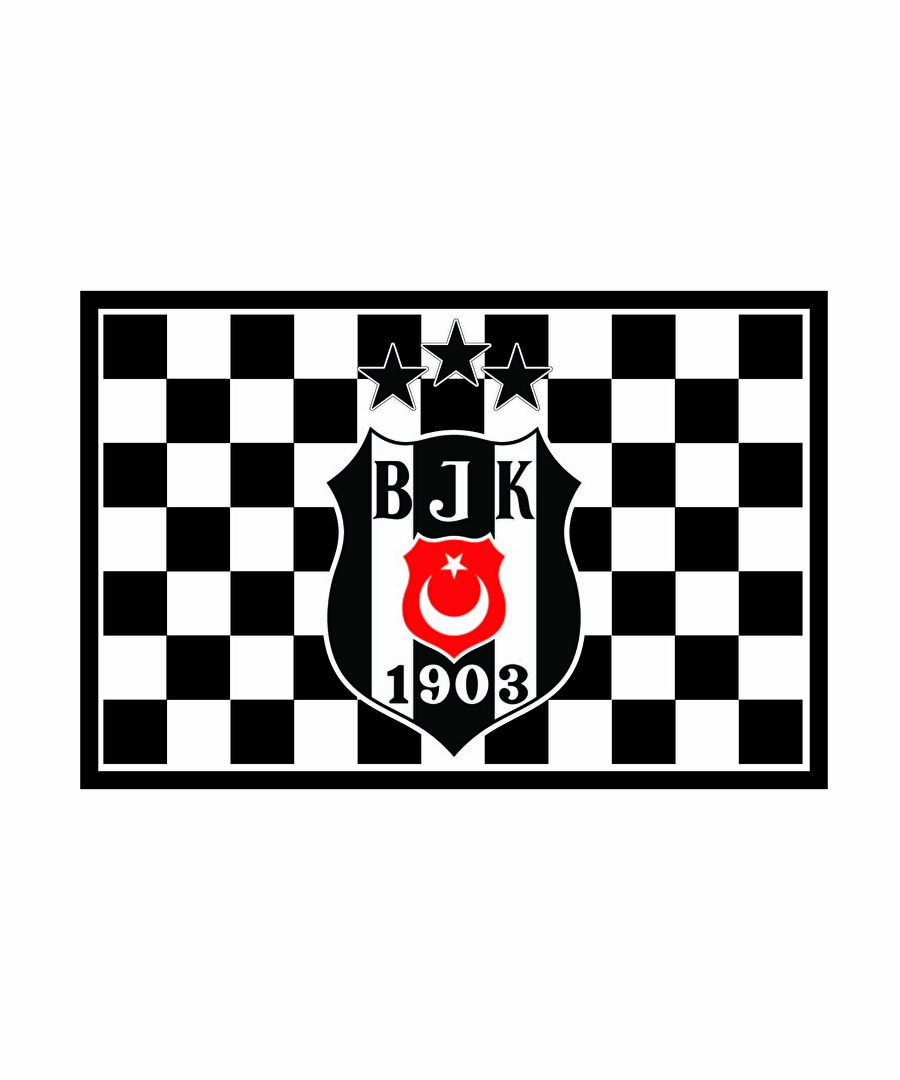 BEŞİKTAŞ DAMALI 3 YILDIZ BAYRAK 70*105
