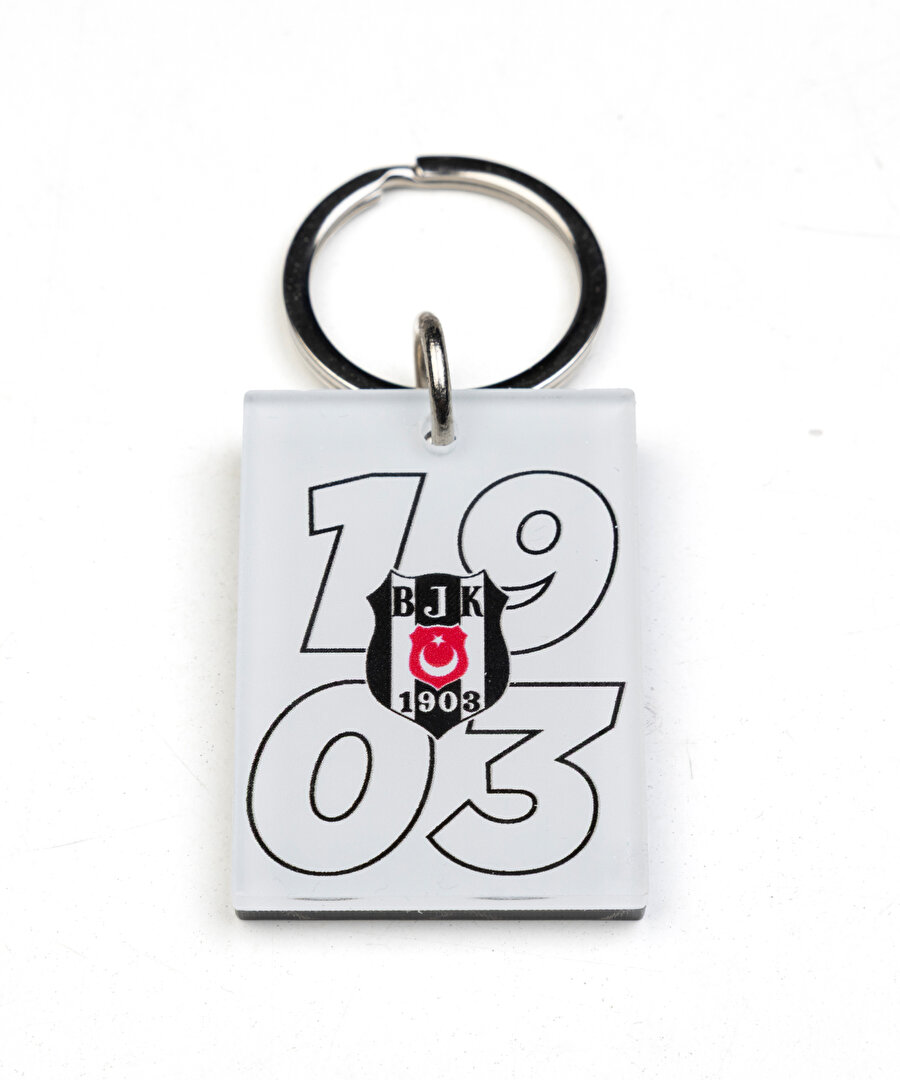 BEŞİKTAŞ PLEKSİ 1903 LOGO FORMA ANAHTARLIK 06