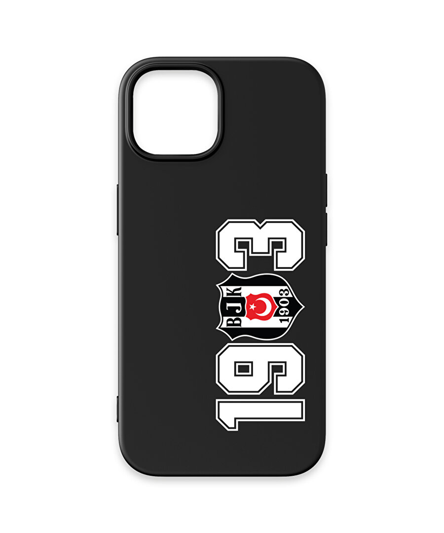 BEŞİKTAŞ 1903 SİYAH SİLİKON TELEFON KILIFI IP14