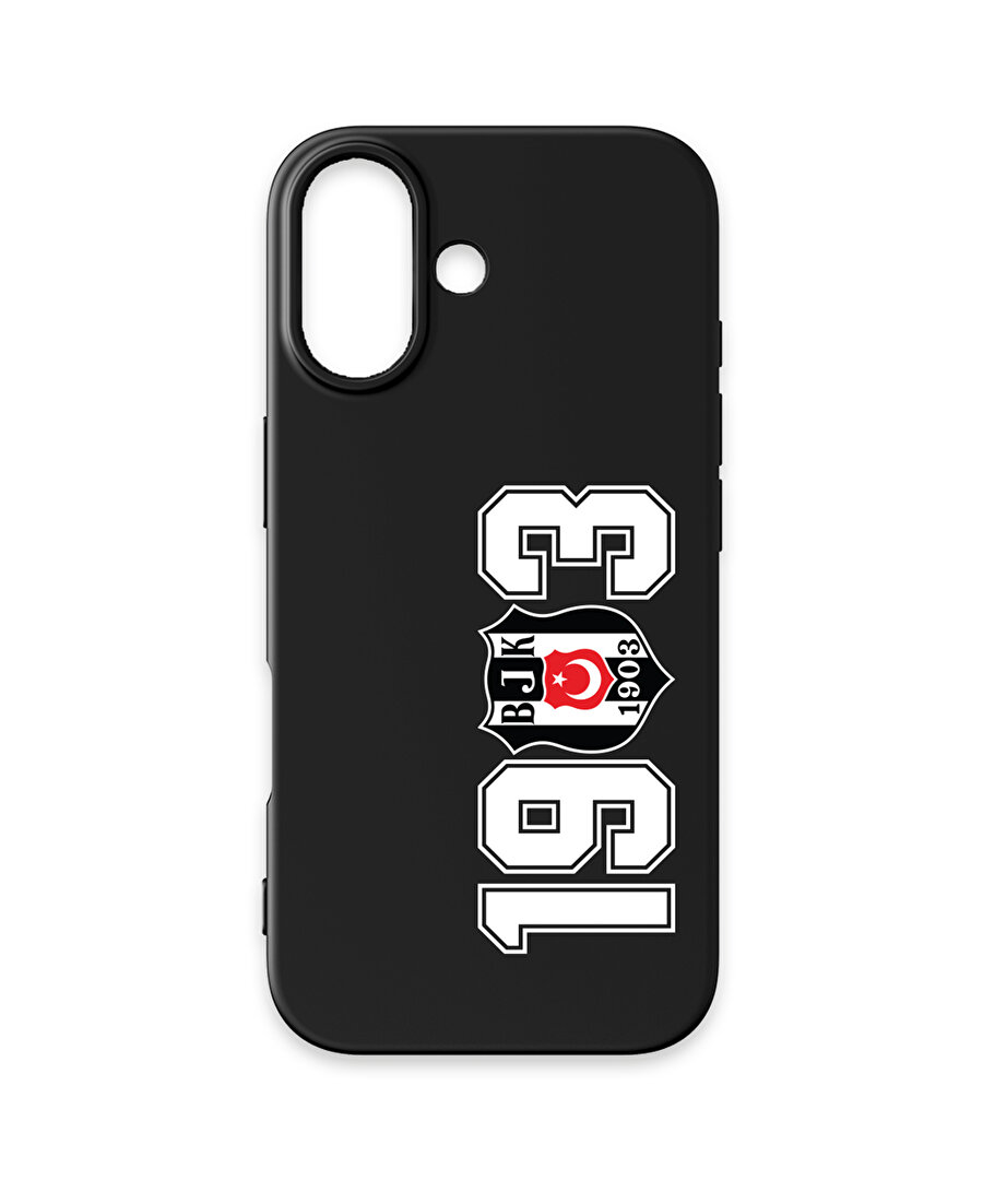BEŞİKTAŞ 1903 SİYAH SİLİKON TELEFON KILIFI IP16
