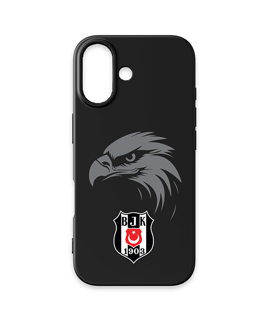 BEŞİKTAŞ KARTAL ARMA SİYAH SİLİKON TELEFON KILIFI IP17