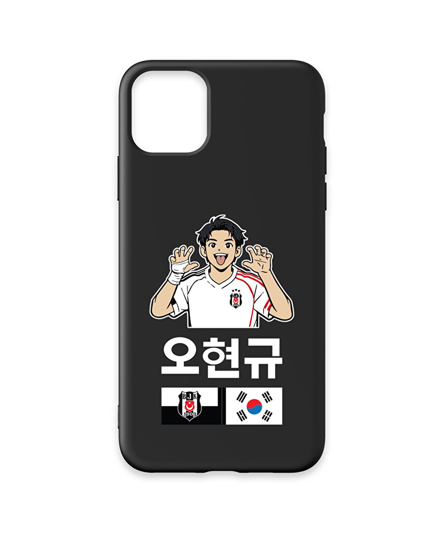 BEŞİKTAŞ HYEONGYU OH SİYAH SİLİKON TELEFON KILIFI IP11 PRO MAX