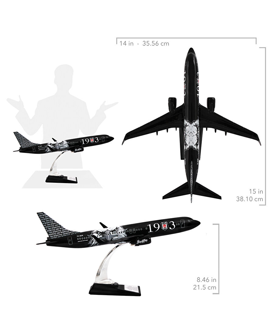 BEŞİKTAŞ KARTAL MAKET UÇAK ZEKUPP BOEİNG 737-800  UCK0224