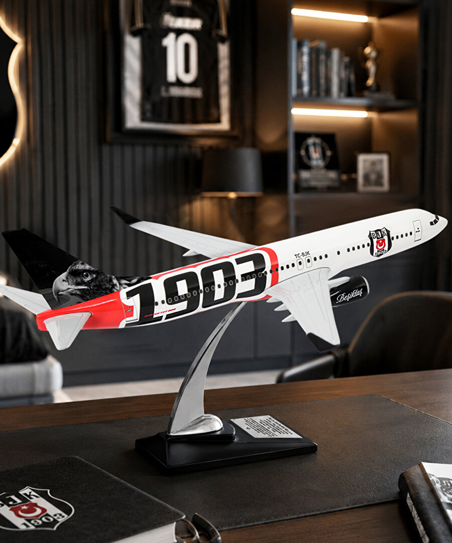 BEŞİKTAŞ 1903 MAKET UÇAK ZEKUPP BOEİNG 737-800 UCK0226