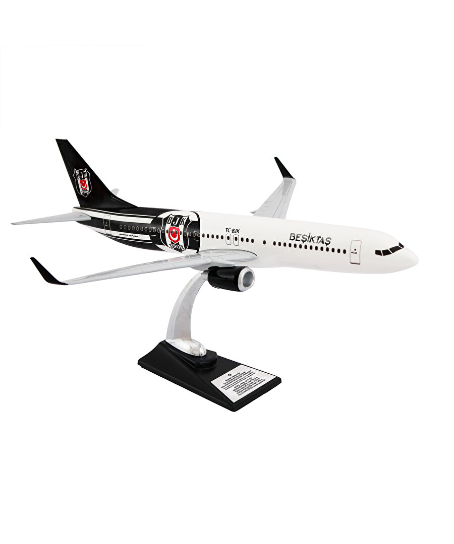 BEŞİKTAŞ LOGOLU MAKET UÇAK ZEKUPP BOEİNG 737-800 UCK0227