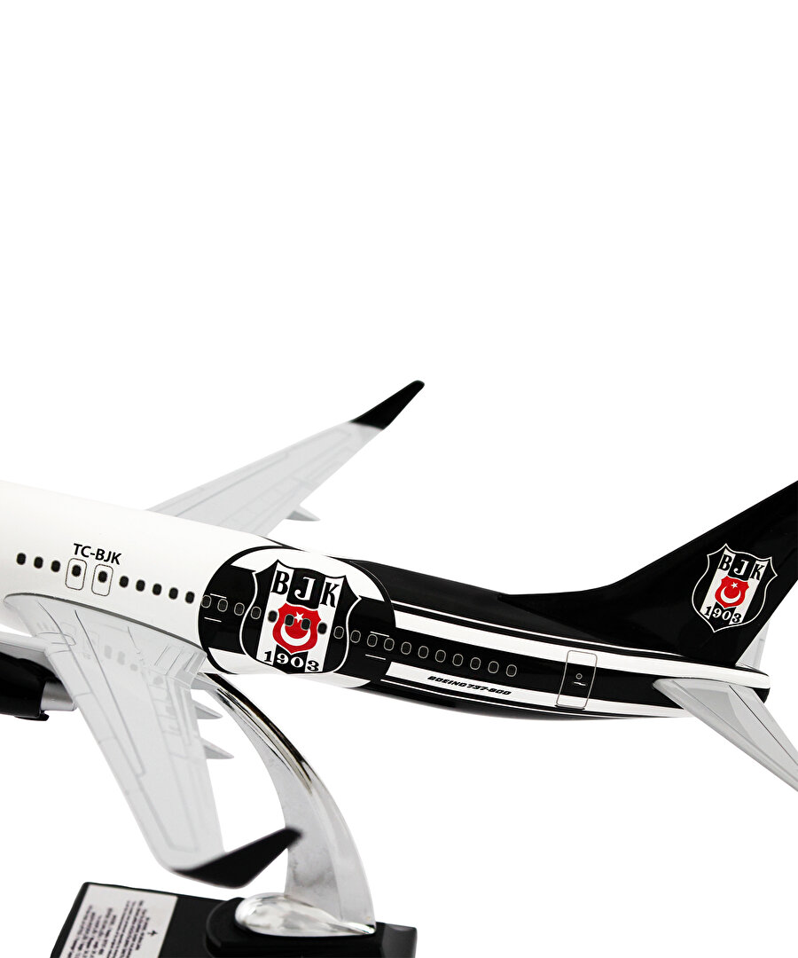 BEŞİKTAŞ LOGOLU MAKET UÇAK ZEKUPP BOEİNG 737-800 UCK0227