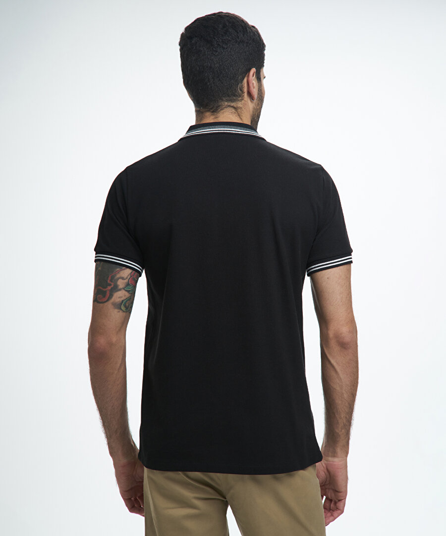 BEŞİKTAŞ KANAT NAKIŞLI ERKEK POLO T-SHIRT 7122150