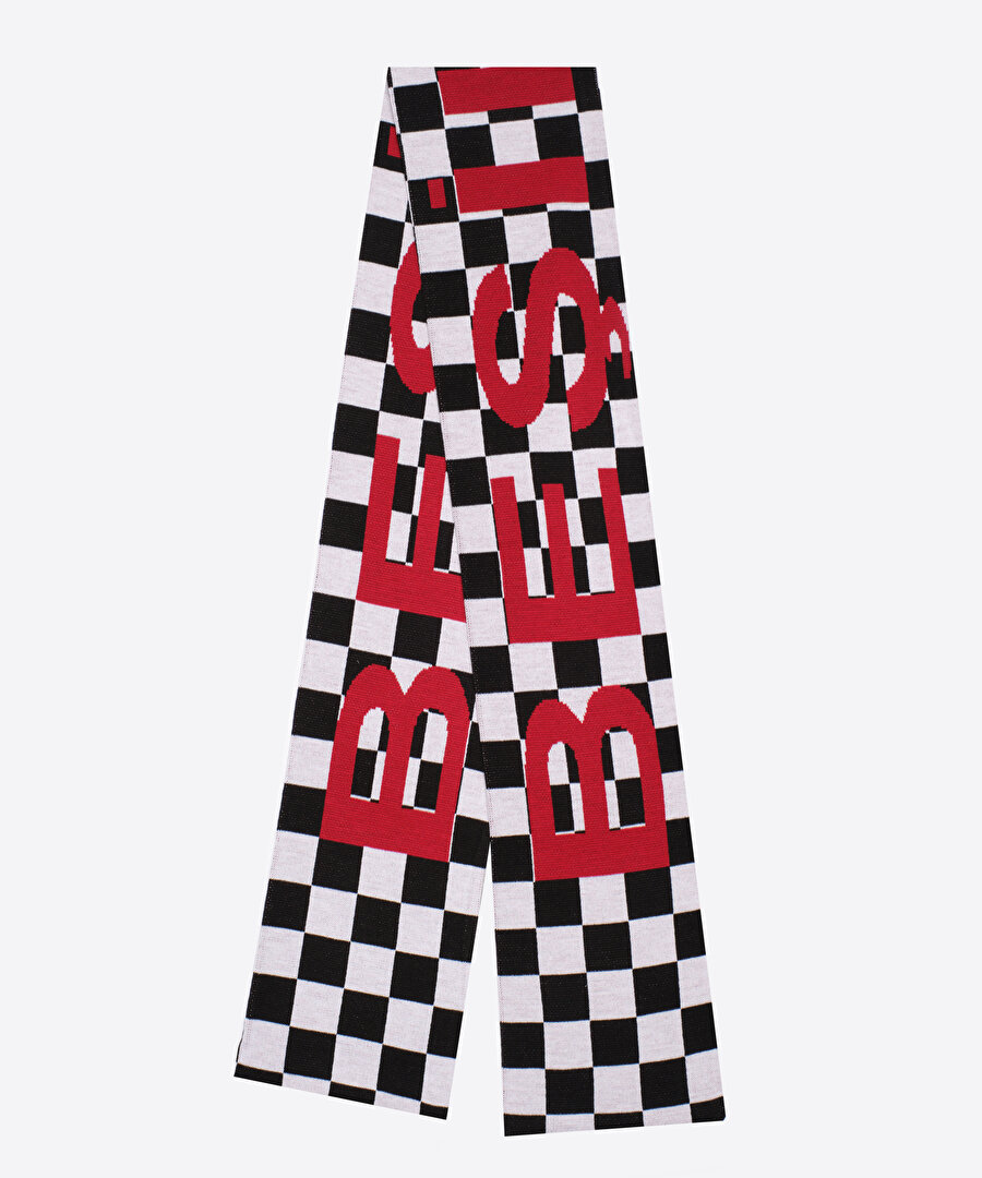 BEŞİKTAŞ UNISEX CHECKERED KNITWEAR SCARF 06 24K