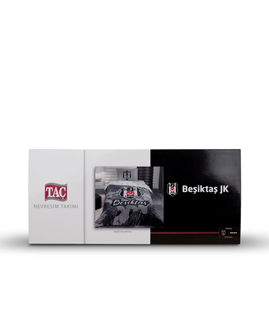 BEŞİKTAŞ TEK KİŞİLİK KARTAL DESEN NEVRESİM TAKIMI