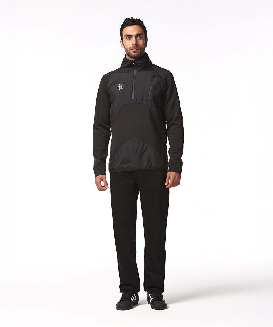 BEŞİKTAŞ ERKEK YARIM FERMUARLI SWEATSHIRT 7425286T3
